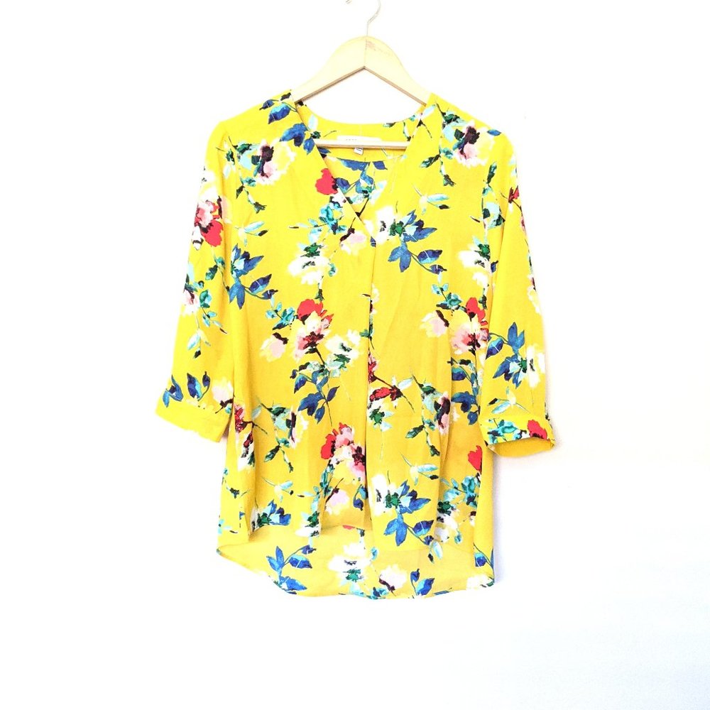 Bright loose floral shirt